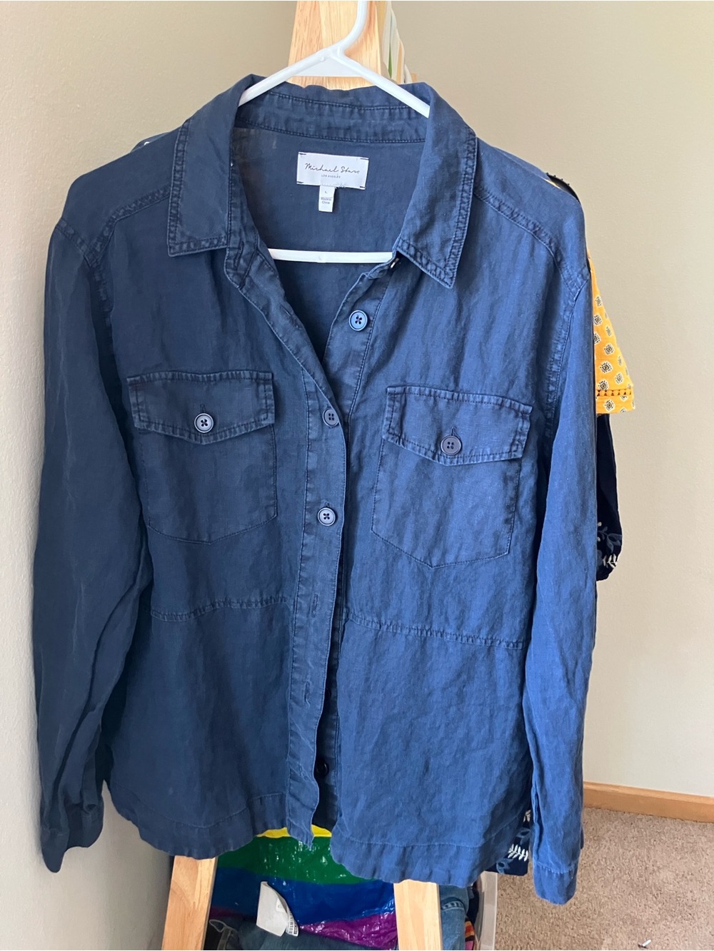 Michael Stars Slate Blue Lightweight Shirt